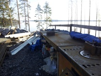 Tässä mallia maisemakonttorista ! kesä 2012